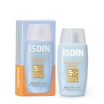 کرم ضد آفتاب ایزدین ISDIN SPF50 مدل مجیک فیوژن واتر مناسب انواع پوست به خصوص پوست چرب حجم 50 میلی لیتر