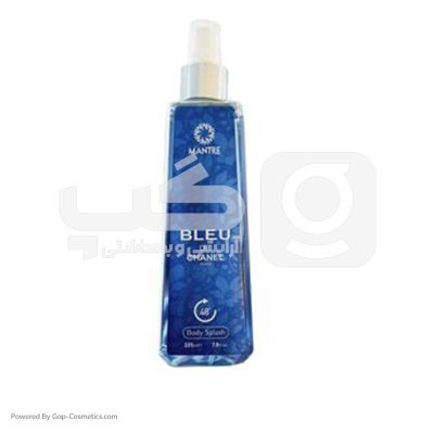بادی اسپلش مردانه مانتره  MANTRE مدل بلو چنل BLUE DE CHANELحجم 225 میلی لیتر