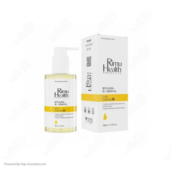 روغن  پاک کننده صورت ریموهلث RIMU HEALTH  حاوی هیالورونیک اسید مناسب پوست خشک حجم 200 میلی لیتر