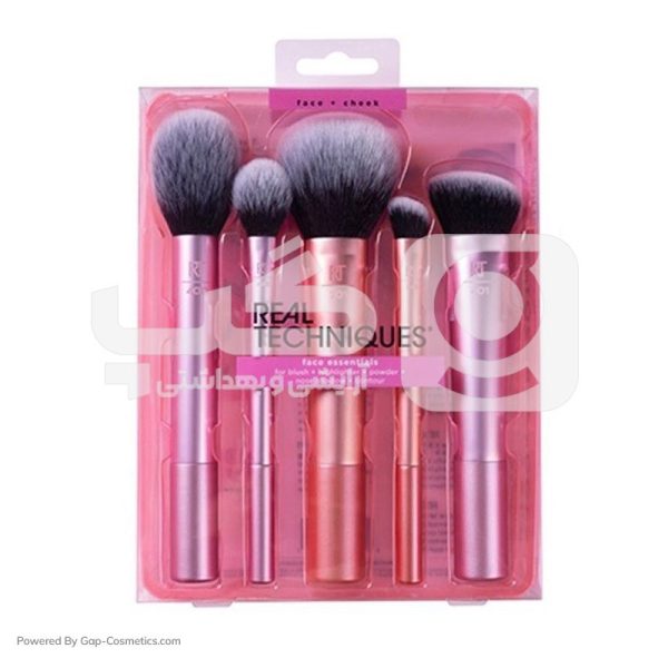 ست براش 5 تکه ریل تکنیک  REAL TECHNIQUES مدل Face Essentials
