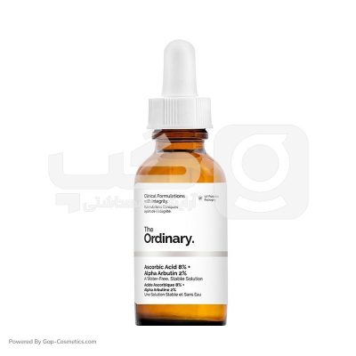سرم ضد پیری اوردینری ORDINARY حاوی آسکوربیک اسید و آلفا  آربوتین حجم 30 میلی لیتر