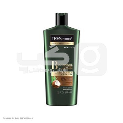 شامپو مو ترزمه TRESEMME حاوی روغن نارگیل و آلوئه ورا حجم 700 میلی لیتر