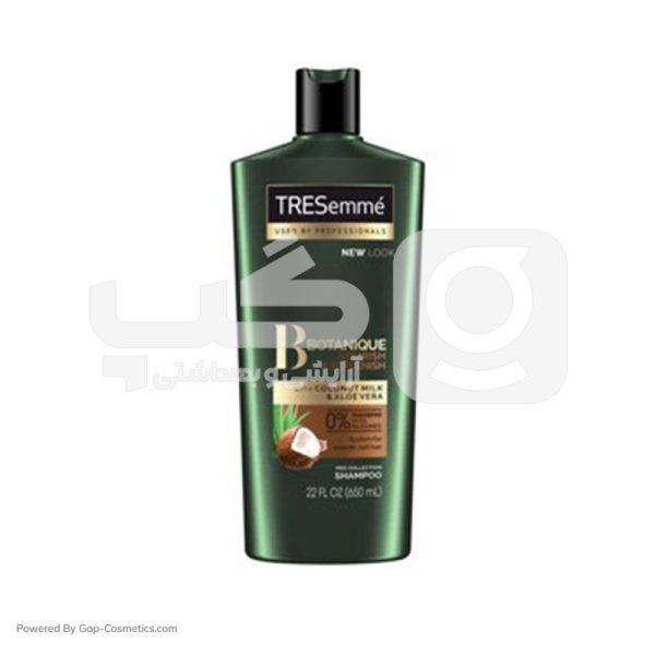 شامپو مو ترزمه TRESEMME حاوی روغن نارگیل و آلوئه ورا حجم 700 میلی لیتر