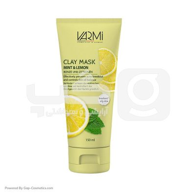 ماسک صورت لیمو نعناع وارمی VARMI حجم 125 میلی لیتر