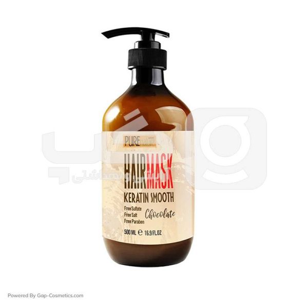ماسک مو پیورنیچر PURE NATURE مدل KERATIN SMOOTH حجم 500 میلی لیتر