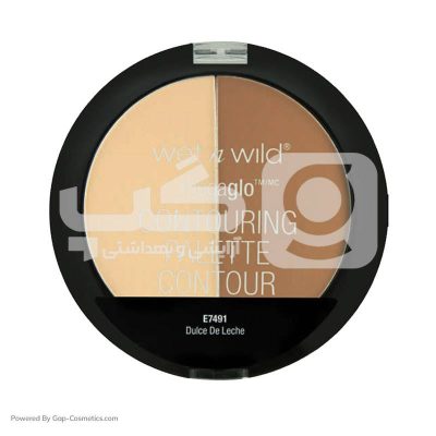 پالت کانتور پودری وت ان وایلد WET N WILD مدل دو رنگ مگاگلو MEGAGLO شماره 7491