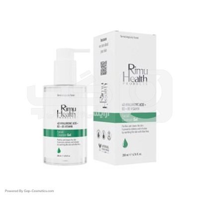 ژل پاک کننده صورت ریموهلث RIMU HEALTH  حاوی هیالورونیک اسید مناسب پوست چرب حجم 200 میلی لیتر