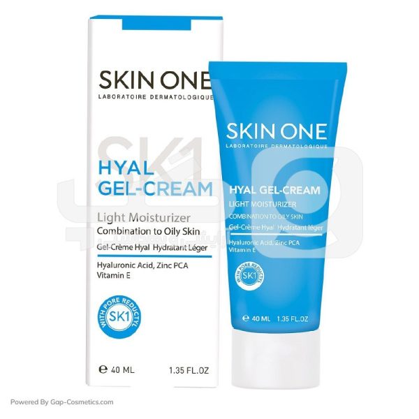 ژل کرم مرطوب کننده اسکین وان SKIN ONE  مدل هیال HYAL مناسب پوست های چرب حجم 40 میلی لیتر