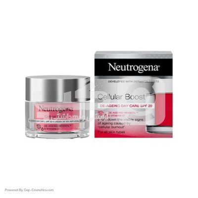 کرم روز ضد چروک SPF20 نوتروژینا NEUTROGENA مدل سلولار بوست مناسب انواع پوست حجم 50 میلی لیتر