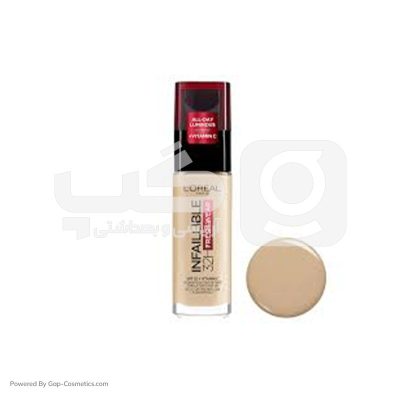 کرم پودر شیشه ای اورال LOREAL شماره 120 حجم 30 میلی لیتر