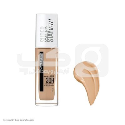 کرم پودر میبلین MAYBELLINE  مدل 30 ساعته سوپر استی SUPER STAY  شماره 21 حجم 30 میلی لیتر