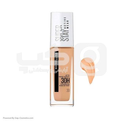 کرم پودر میبلین MAYBELLINE  مدل  30 ساعته سوپر استی SUPER STAY  شماره 30 حجم 30 میلی لیتر