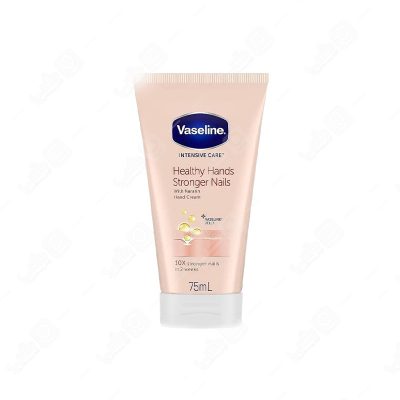 کرم مرطوب کننده دست وازلین VASELINE مدل STRONGER مناسب انواع پوست حجم 75 میلی لیتر