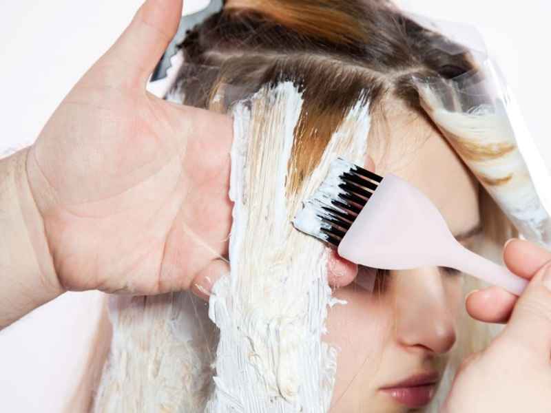 ترکیبات ماسک موهای دکلره شده