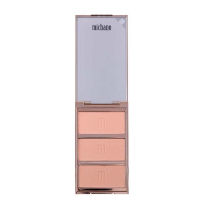 پالت رژگونه 3 رنگ شماره 440 میچانو MICHANO Blush Palette