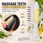 شانه روغن‌زن پوست سر مخزن‌دار Scalp Oil Applicator Comb - تصویر 4